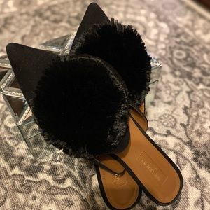 Aquazzura powder puff flats